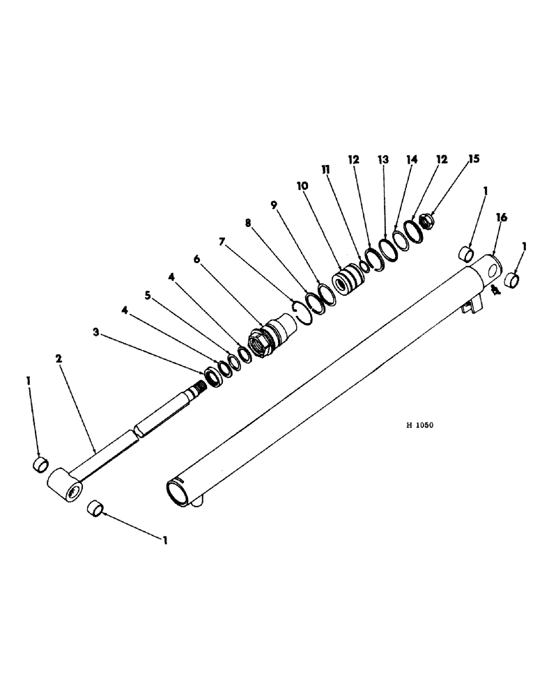 Схема запчастей Case IH 55 - (12-31) - WING LIFT HYDRAULIC CYLINDER 