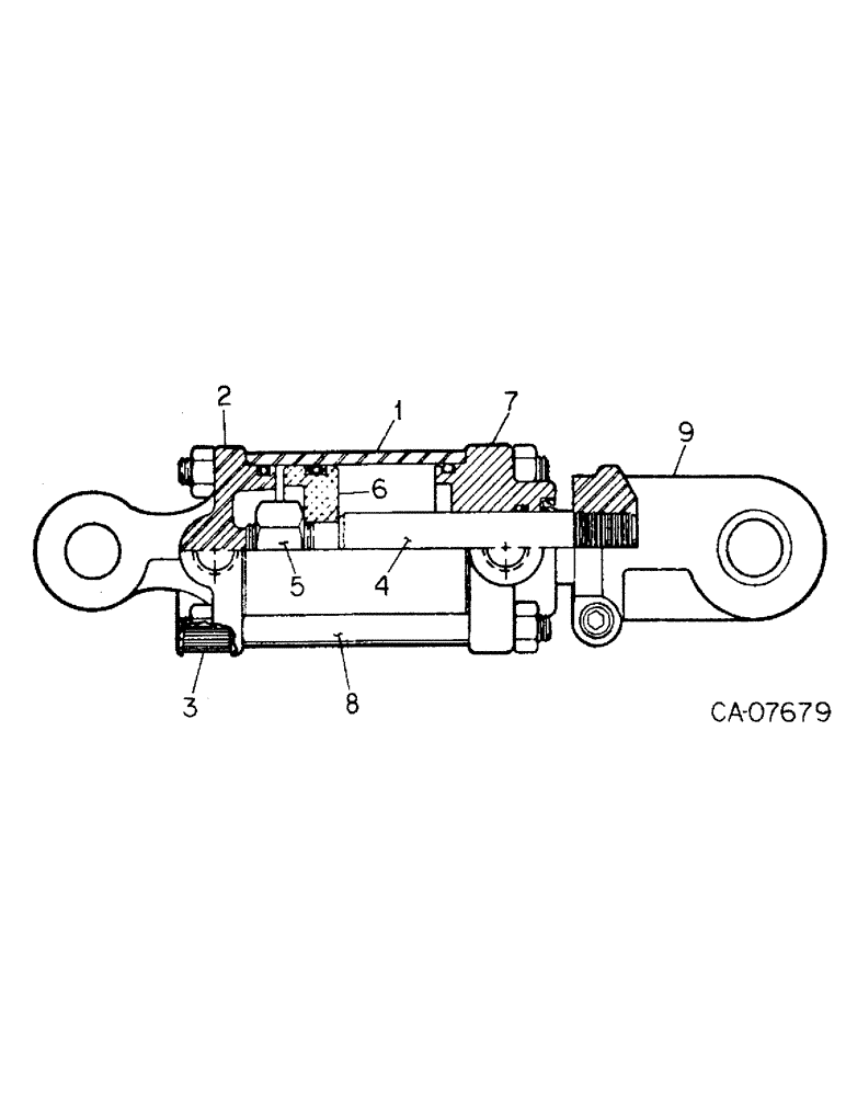 Схема запчастей Case IH 415 - (B-28) - HYDRAULIC CYLINDER 3 X 8, CROSS 