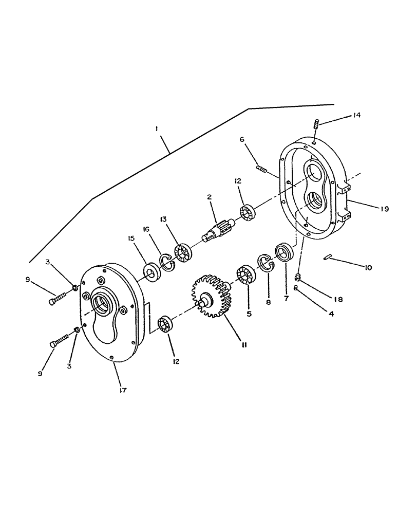 Схема запчастей Case IH BS163H - (150.05) - GEARBOX BER4500136 - 717151066 (00) - COMPLETE MACHINE