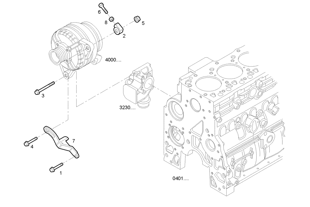 Схема запчастей Case IH F4BE0484F D601 - (4010.122) - MOUNT 