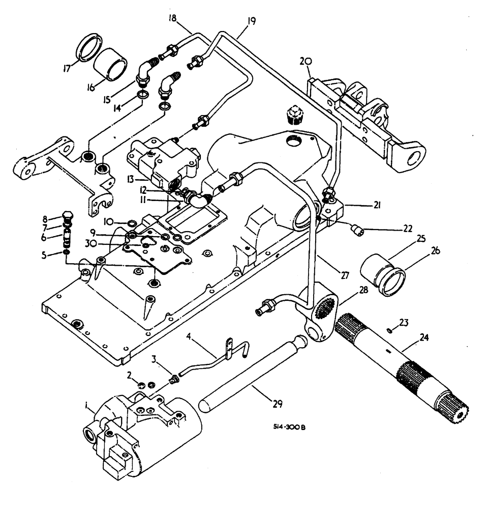 Схема запчастей Case IH 885 - (10-024) - DRAFT CONTROL (07) - HYDRAULICS