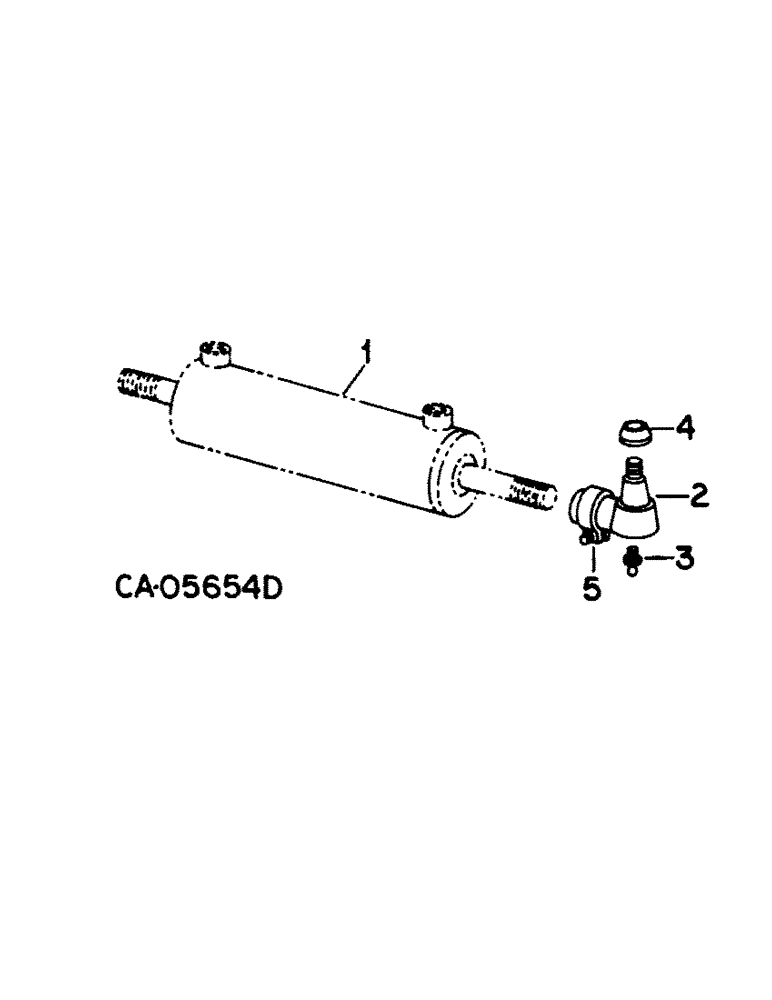 Схема запчастей Case IH 1440 - (10-39) - HYDRAULICS, STEERING CYLINDER, W/O POWER GUIDE WHEELS (07) - HYDRAULICS