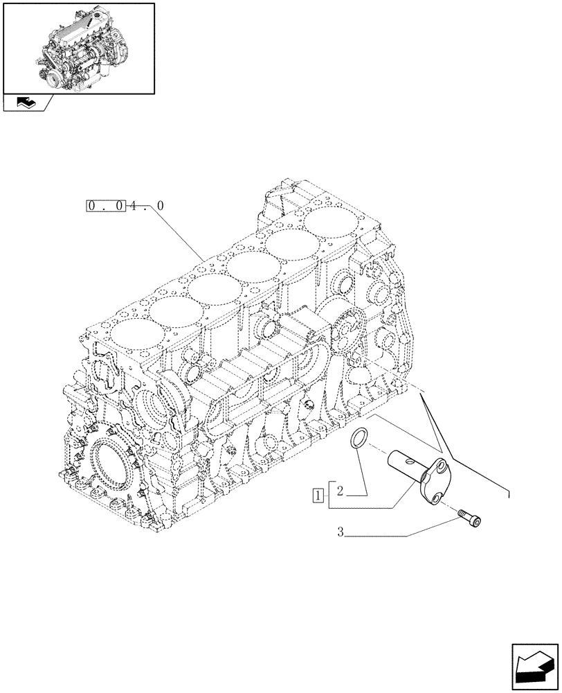 Схема запчастей Case IH F2CE9684C E015 - (0.30.3) - OIL PRESSURE REGULATION VALVE (504191874) 