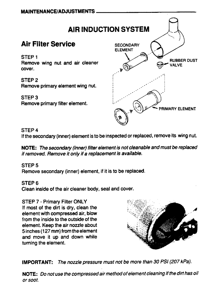 Схема запчастей Case IH 6590T - (037) - MAINTENANCE, ADJUSTMENTS, AIR INDUCTION SYSTEM 