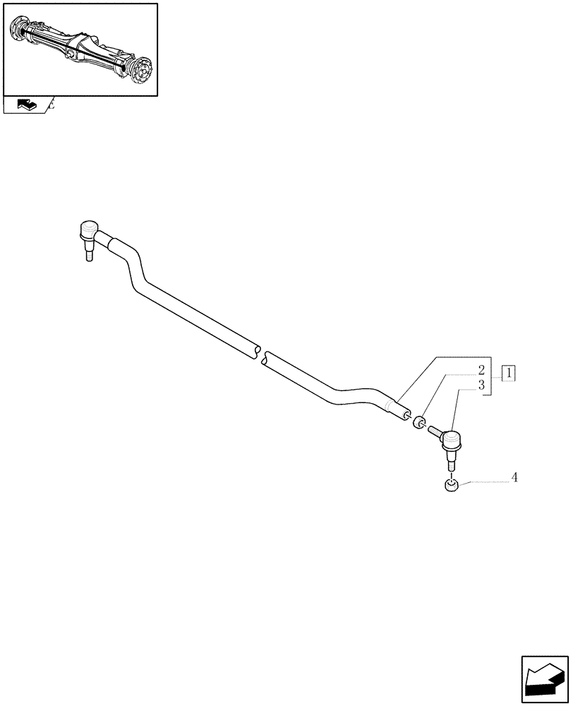 Схема запчастей Case IH PUMA 125 - (1.40.4/04) - (CL.4) FRONT AXLE W/MULTI-PLATE DIFF. LOCK AND STEERING SENSOR - LINK (VAR.330408) (04) - FRONT AXLE & STEERING