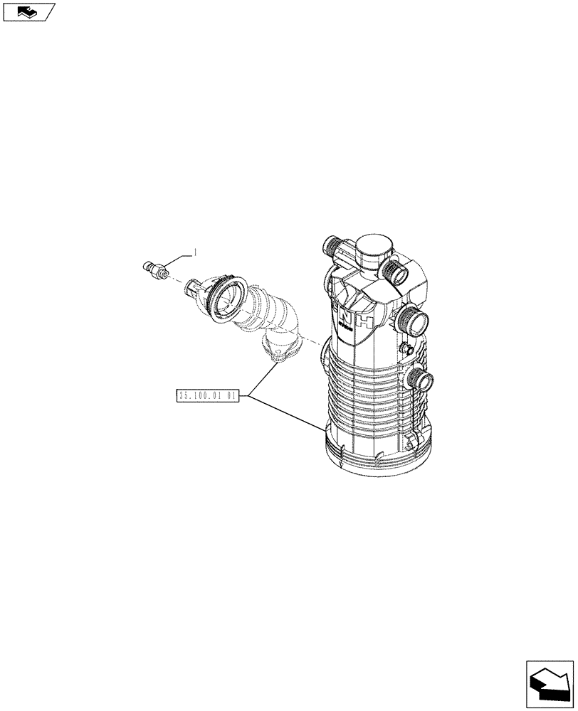 Схема запчастей Case IH PUMA 170 - (55.414.05) - OIL TEMPERATURE SENSOR (55) - ELECTRICAL SYSTEMS