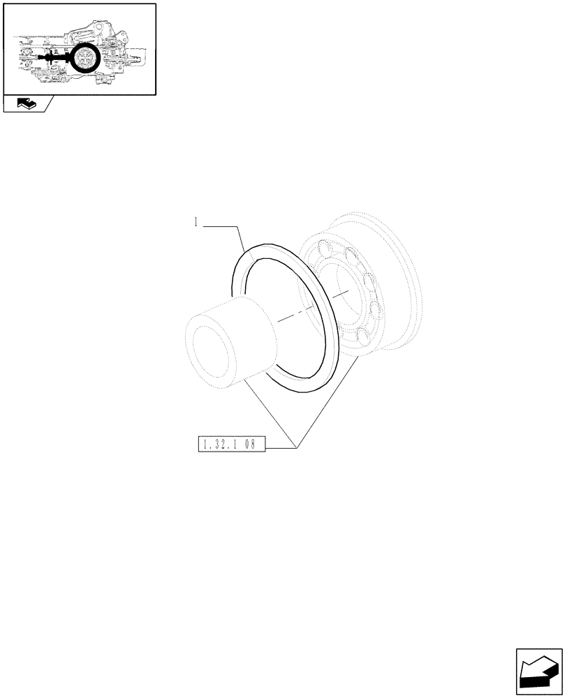 Схема запчастей Case IH PUMA 195 - (1.32.1[11]) - CENTRAL REDUCTION GEARS - SHIMS (03) - TRANSMISSION