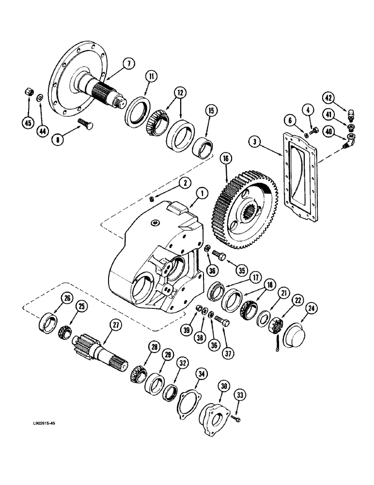 Схема запчастей Case IH 1670 - (6-46) - FINAL DRIVE (03) - POWER TRAIN