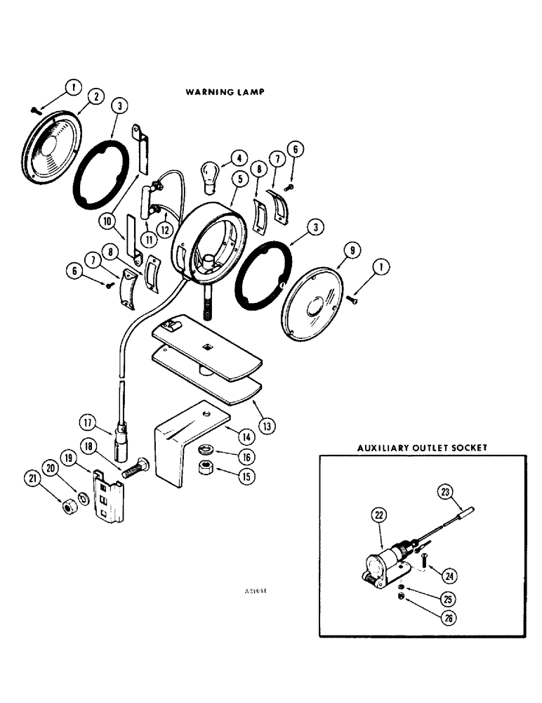 Схема запчастей Case IH 1470 - (048) - WARNING LAMP (04) - ELECTRICAL SYSTEMS