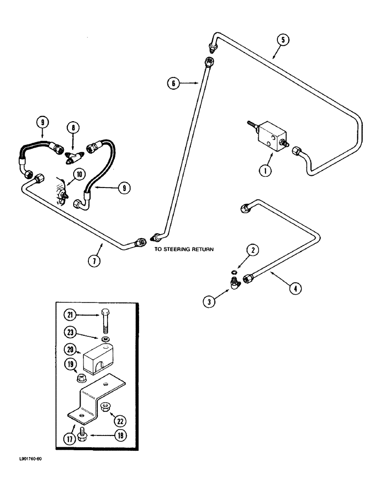 Схема запчастей Case IH 1670 - (6-10) - FOOT-N-INCH VALVE SYSTEM (03) - POWER TRAIN