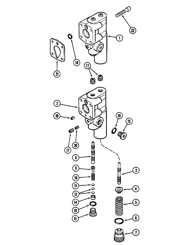 Схема запчастей Case IH 2090 - (8-380) - HYDRAULICS, GEAR AND PISTON PUMP ASSEMBLY, PRIOR TO TRANSMISSION SERIAL NUMBER 16210895 (CONTD) (08) - HYDRAULICS