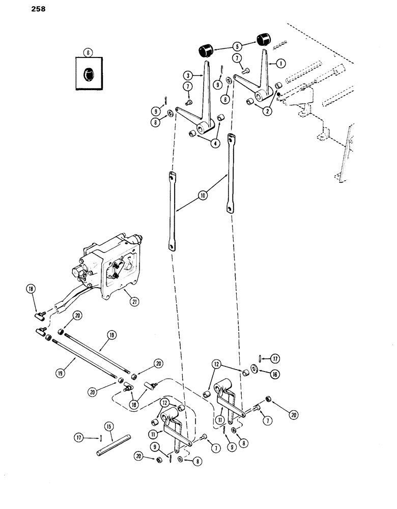 Схема запчастей Case IH 870 - (258) - REMOTE HYDRAULIC CONTROLS (08) - HYDRAULICS