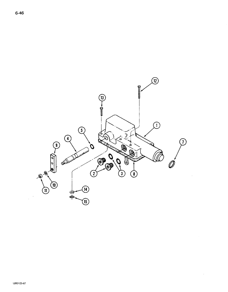 Схема запчастей Case IH 1680 - (6-046) - HYDROSTATIC PUMP ASSEMBLY, CONTROL VALVE (03) - POWER TRAIN