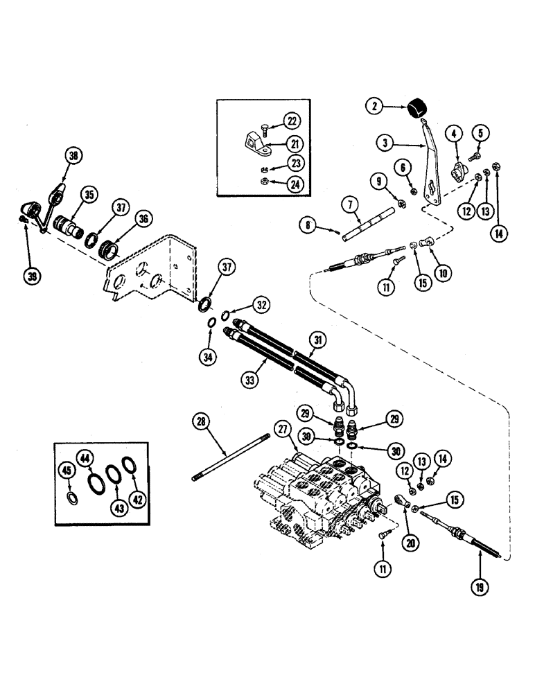 Схема запчастей Case IH 4890 - (8-302) - REMOTE HYDRAULIC ATTACHMENT, FOURTH CIRCUIT, P.I.N. 8860450 & AFTER (08) - HYDRAULICS