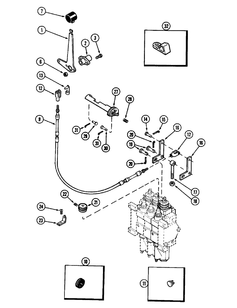 Схема запчастей Case IH 3294 - (8-298) - REMOTE HYDRAULICS, REMOTE ATTACHMENT - NO. 3 CIRCUIT WITHOUT LOAD CHECK (08) - HYDRAULICS