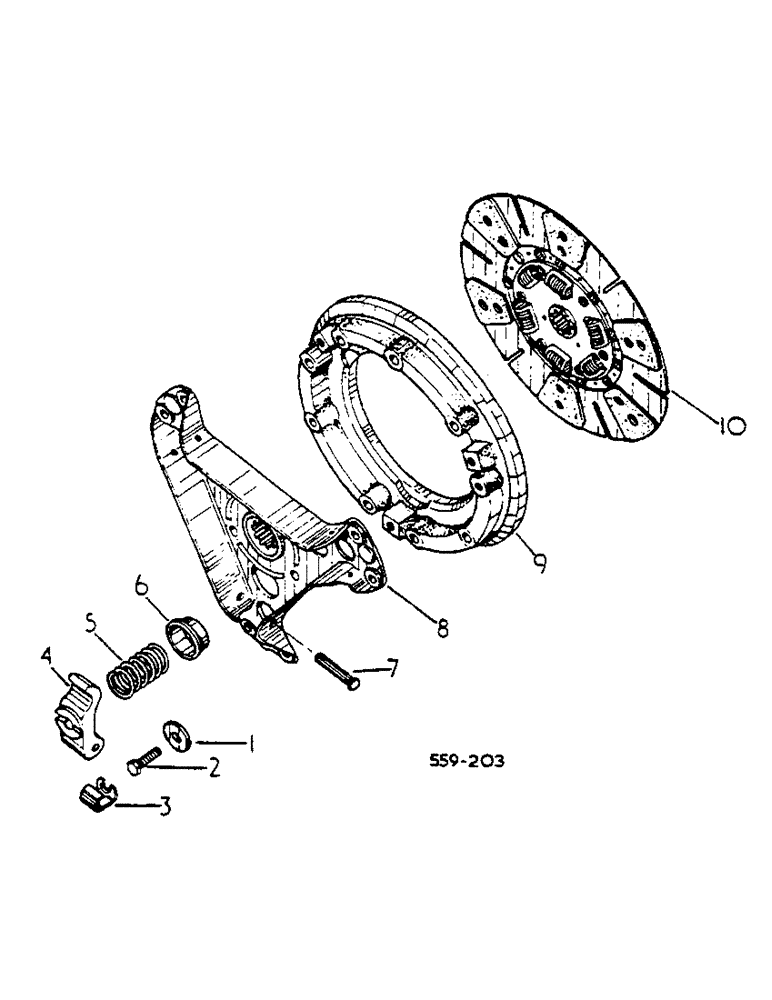 Схема запчастей Case IH 454 - (07-33) - CLUTCH, FORWARD AND REVERSE (04) - Drive Train