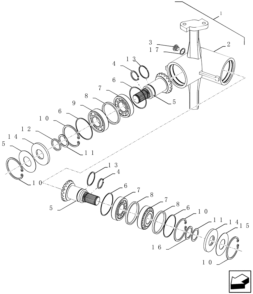 Схема запчастей Case IH 8120 - (80.175.06) - UNLOADING AUGER, GEARBOX, UPPER (80) - CROP STORAGE/UNLOADING