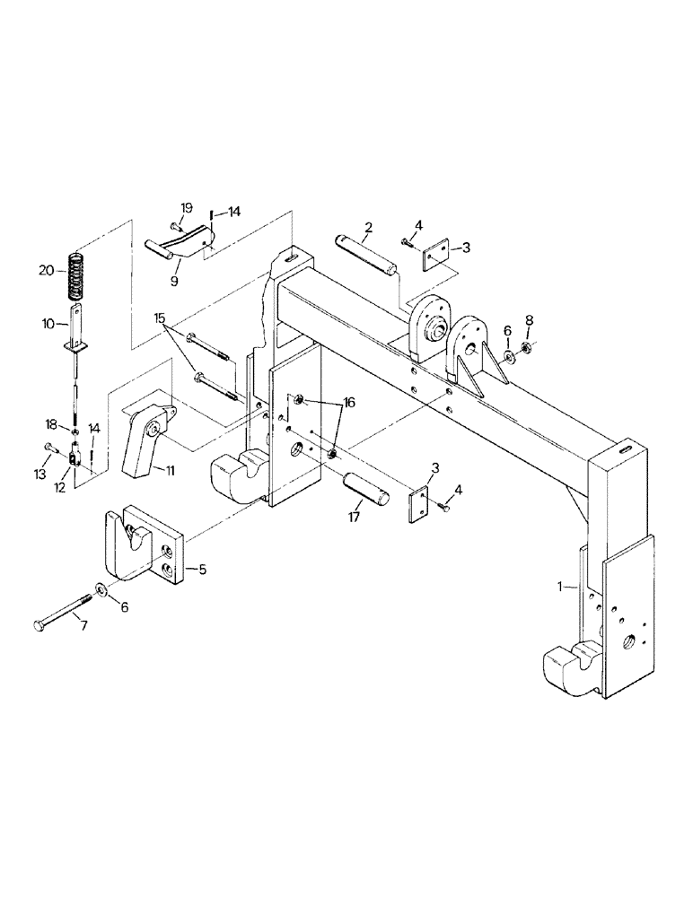 Схема запчастей Case IH KR-1280 - (10-04) - QUICK HITCH AND MOUNTING Options & Miscellaneous