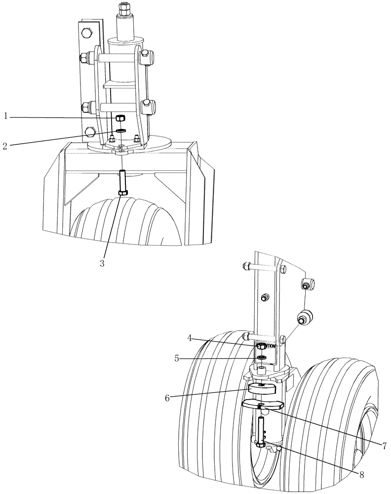 Схема запчастей Case IH ATX400 - (5.130.1) - TRANSPORT LOCK KIT Options