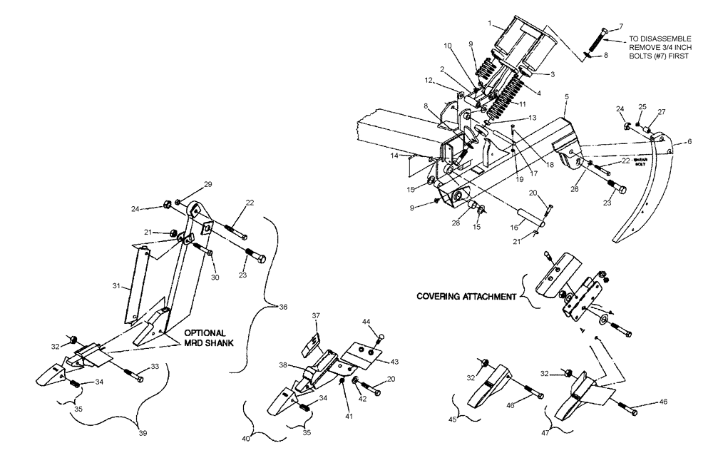 Схема запчастей Case IH 730C - (75..200.04) - AUTO RESET SHANK ASSEMBLY 2007 MODELS AND AFTER (09) - CHASSIS/ATTACHMENTS