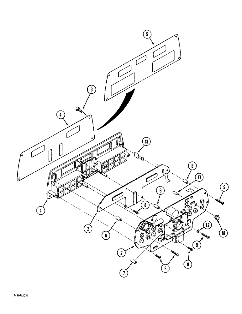 Схема запчастей Case IH 9330 - (4-024) - INSTRUMENT CLUSTER (04) - ELECTRICAL SYSTEMS