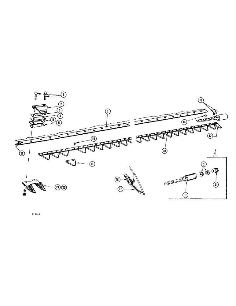 Схема запчастей Case IH 460 - (020) - SICKLE AND CUTTER BAR, BEFORE S/N 8361801 (58) - ATTACHMENTS/HEADERS