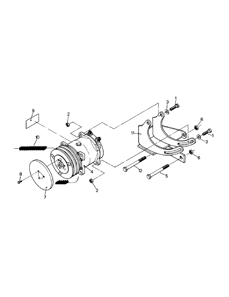 Схема запчастей Case IH ST470 - (03-08) - COMPRESSOR AND MOUNTING, CAT ENGINE (03) - Climate Control