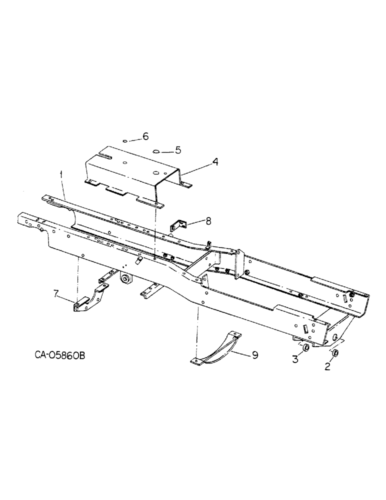 Схема запчастей Case IH 184 - (09-03) - FRAME, MAIN FRAME AND SUPPORTS, 184 TRACTOR (12) - FRAME