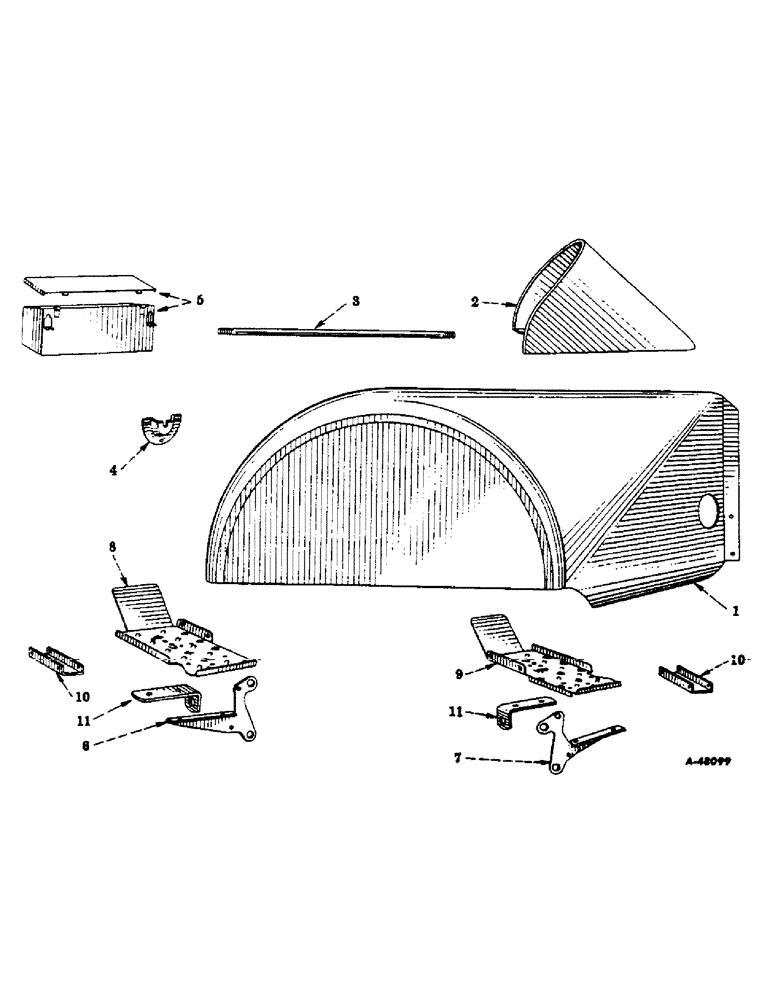 Схема запчастей Case IH 300 - (374) - ATTACHMENTS, ORCHARD TRACTOR PARTS, SPECIAL Attachments