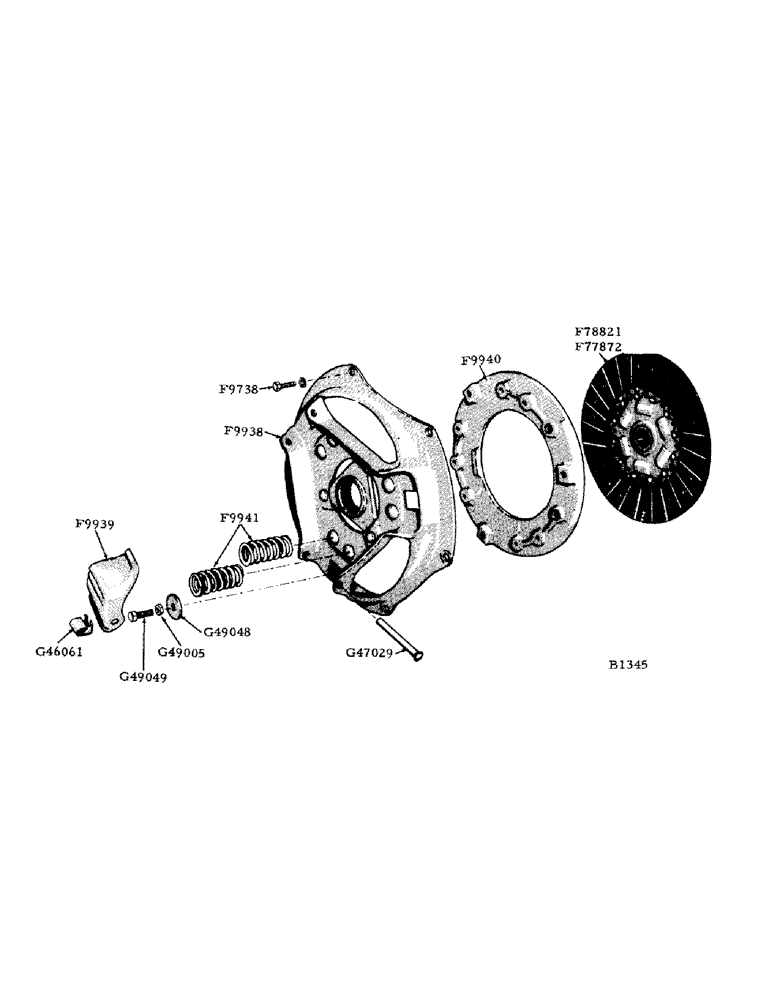 Схема запчастей Case IH 800 - (270) - CLUTCH, 6 PRESSURE PLATE SPRINGS (18) - CLUTCH