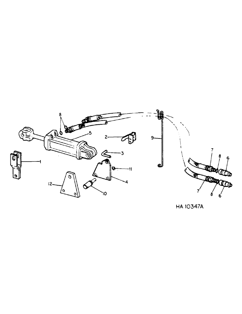 Схема запчастей Case IH 6000 - (A-21) - HYDRAULIC CYLINDER LIFT PARTS, 10 FOOT AND 13 FOOT 