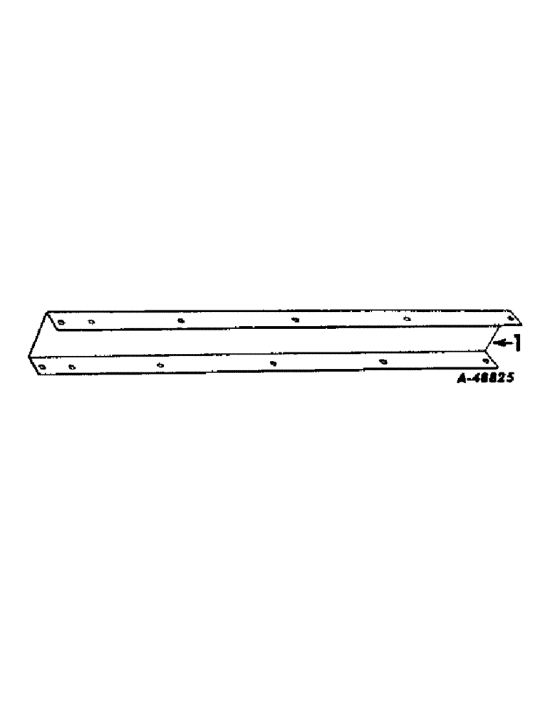 Схема запчастей Case IH VARIOUS - (B-061) - FRAME EXTENSION SILL, SPECIAL, 4 FT., FOR EXTENDING MAXIMUM WHEEL BASE FROM 84-3/4 IN TYO 120-3/4 IN 