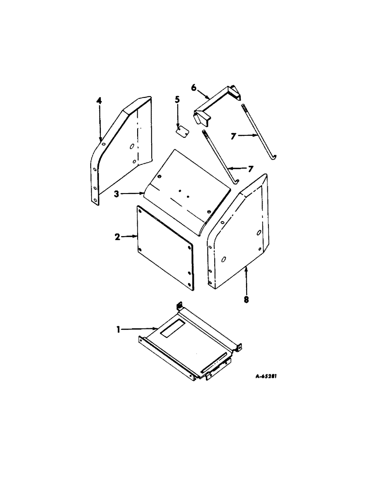 Схема запчастей Case IH 404 - (046) - ELECTRICAL SYSTEM, BATTERY HOLDER (06) - ELECTRICAL SYSTEMS