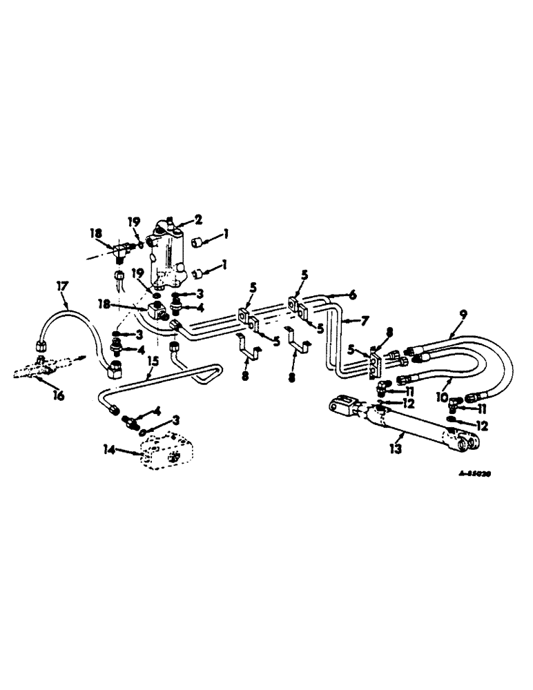 Схема запчастей Case IH 622 - (F-04) - HYDRAULICS SYSTEM, HYDRAULIC PROPULSION CONTROL, BELT DRIVE (07) - HYDRAULIC SYSTEM