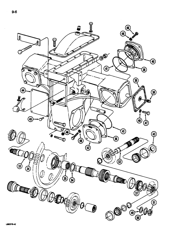 Схема запчастей Case IH 1822 - (9-006) - DRUM DRIVE (13) - PICKING SYSTEM