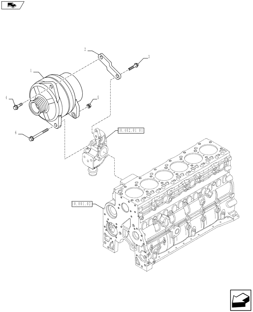 Схема запчастей Case IH P240 - (55.301.02) - ALTERNATOR (504328894 - 504227337) (Apr 17 2012 2:51PM) (55) - ELECTRICAL SYSTEMS