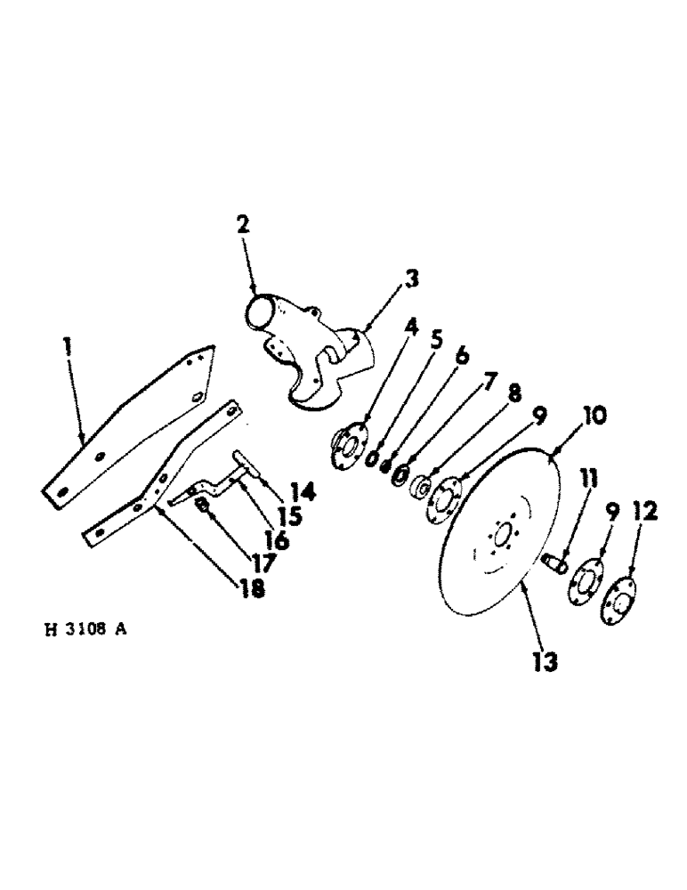 Схема запчастей Case IH 10 - (A-22) - SEPARATE PLACEMENT FERTILIZER FURROW OPENER, SINGLE DISK SEALED BEARING TYPE 