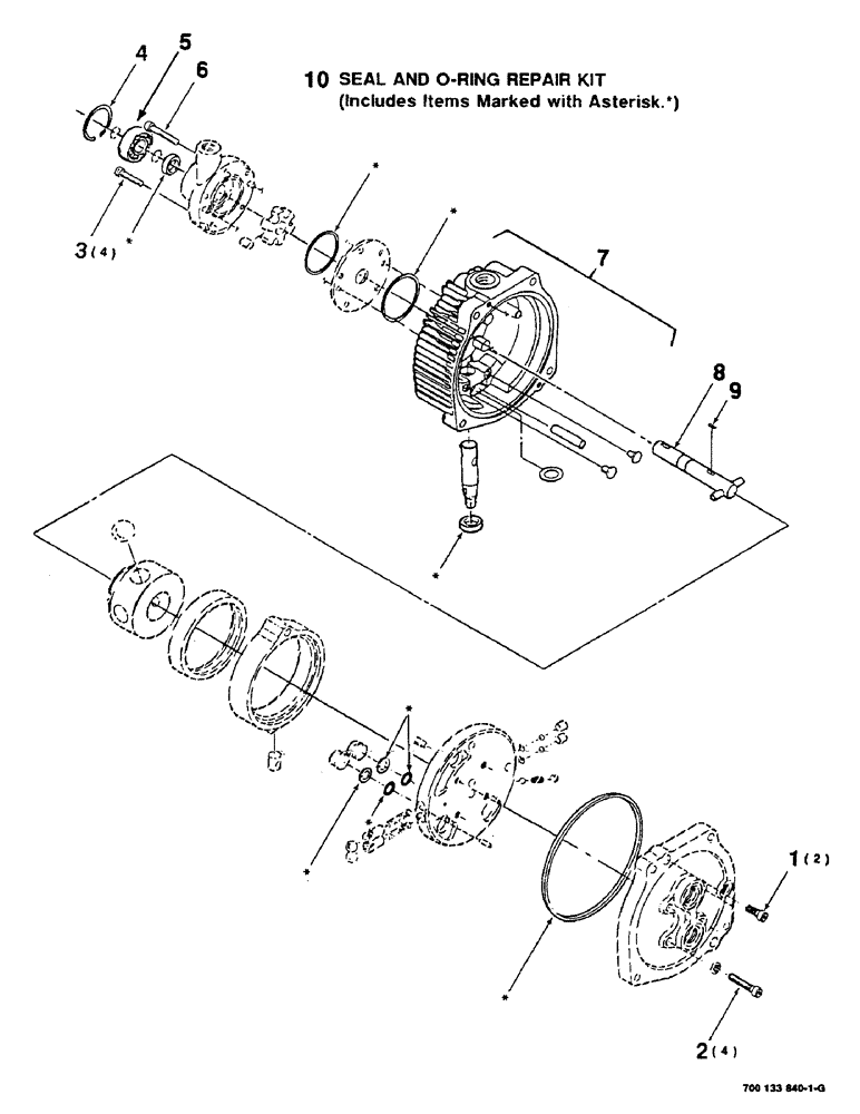 Схема запчастей Case IH 8825HP - (08-24) - HYDRAULIC PUMP ASSEMBLY, VARIABLE, 700709792 HYDRAULIC PUMP ASSEMBLY COMPLETE (08) - HYDRAULICS