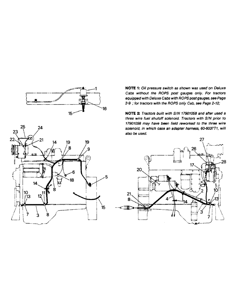 Схема запчастей Case IH STEIGER - (02-01) - ENGINE WIRING (06) - ELECTRICAL