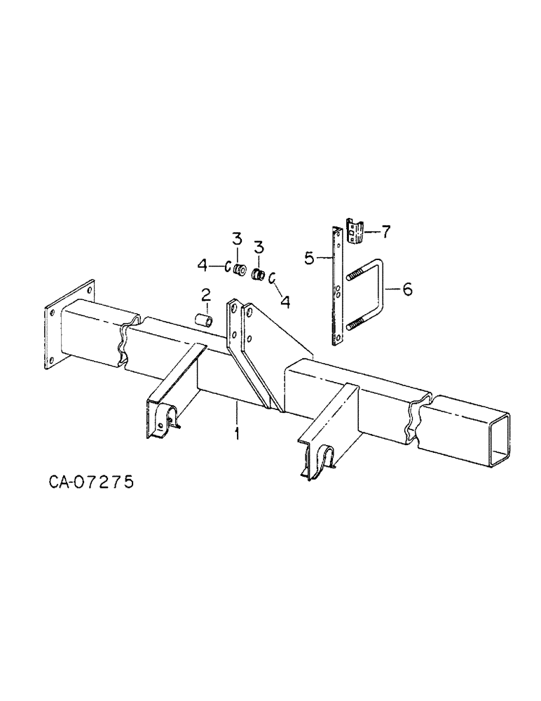 Схема запчастей Case IH 800 - (03-07) - FRAME, FRAME AND CONNECTIONS, UNITS K, L, N, AA AND AB (09) - CHASSIS/ATTACHMENTS