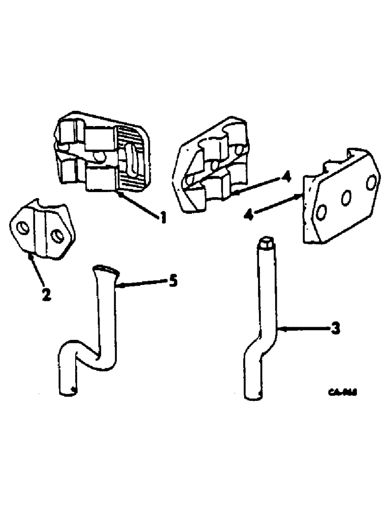 Схема запчастей Case IH 140 - (AN-09) - COLTER SHANKS AND CLAMPS 