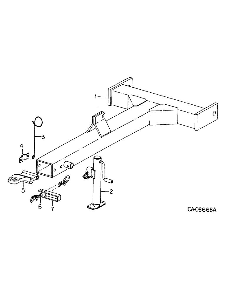 Схема запчастей Case IH 800 - (04-04) - HITCH, RIGID HITCH AND CONNECTIONS, UNITS W, X AND Y (04) - ELECTRICAL SYSTEMS