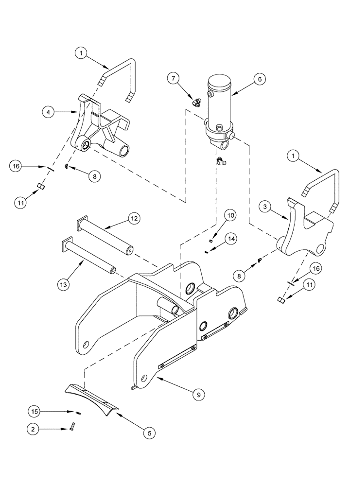 Схема запчастей Case IH 955 - (9A-106) - FRAME ASSEMBLY FOR WHEEL SPEED SENSOR, AFS PLANTER, 12 RN, 16 RN, 24 RN & 12/23 SRC (09) - CHASSIS/ATTACHMENTS