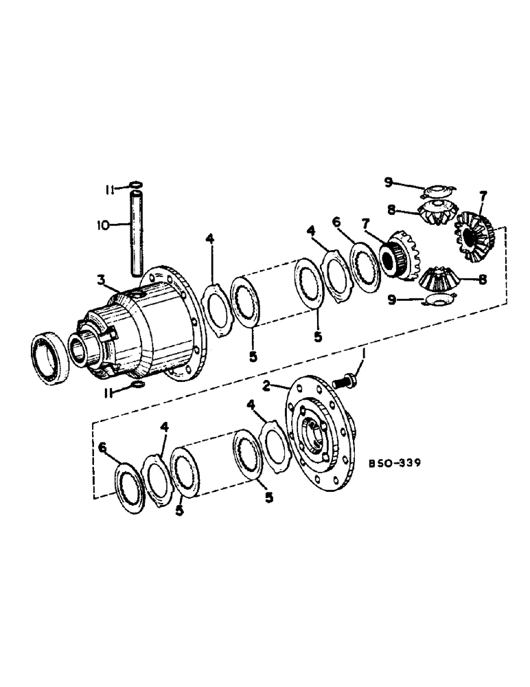 Схема запчастей Case IH 884 - (07-63) - DIFFERENTIAL, ALL WHEEL DRIVE, ZF AXLE (04) - Drive Train