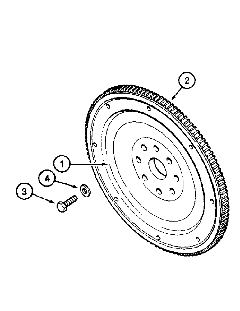 Схема запчастей Case IH 8850 - (10-64) - FLYWHEEL, SERIAL NUMBER CFH0099001 THRU CFH0099164 (02) - ENGINE