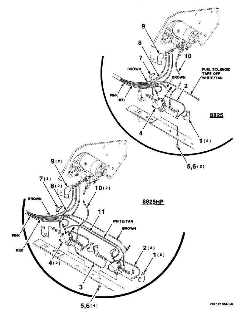 Схема запчастей Case IH 8825HP - (04-04) - SOLENOID AND MOUNTING ASSEMBLIES, SERIAL NUMBER CFH127600 AND LATER (04) - ELECTRICAL SYSTEMS