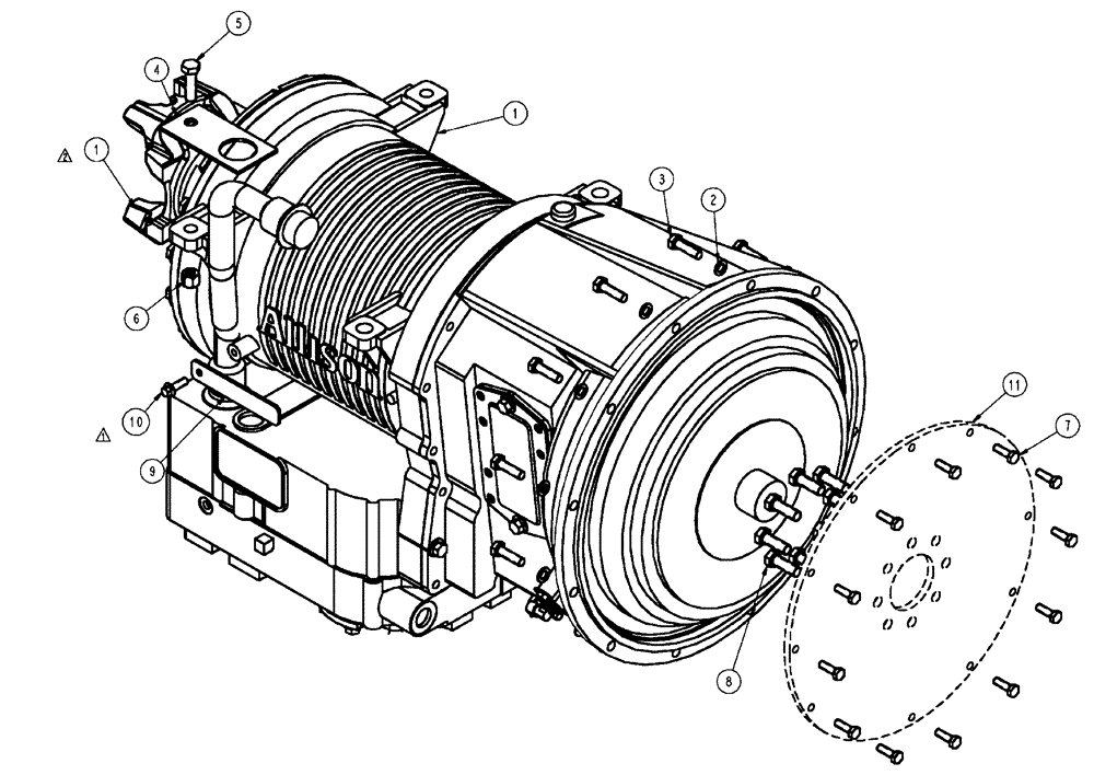 Схема запчастей Case IH FLX4010 - (03-001) - TRANSMISSION ASSEMBLY GROUP, FLX4010 (03) - TRANSMISSION