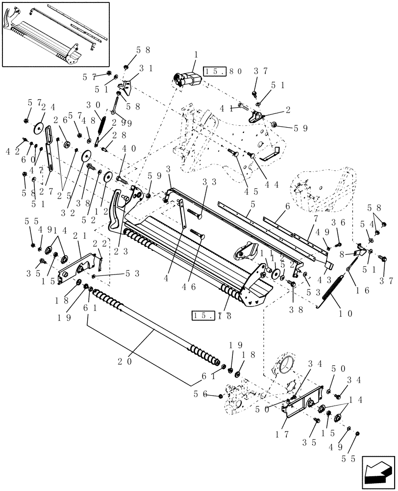 Схема запчастей Case IH RBX452 - (15.60) - NET WRAP (15) - KNOTTER /WRAPPER