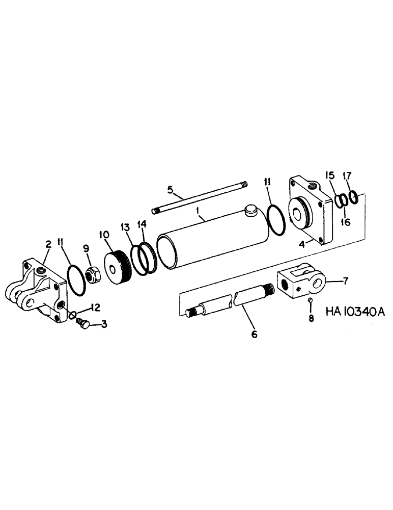 Схема запчастей Case IH 5000 - (L-05) - HYDRAULIC CYLINDERS, HYDRAULIC CYLINDER, IH, 3.25 X 8 DOUBLE ACTING 