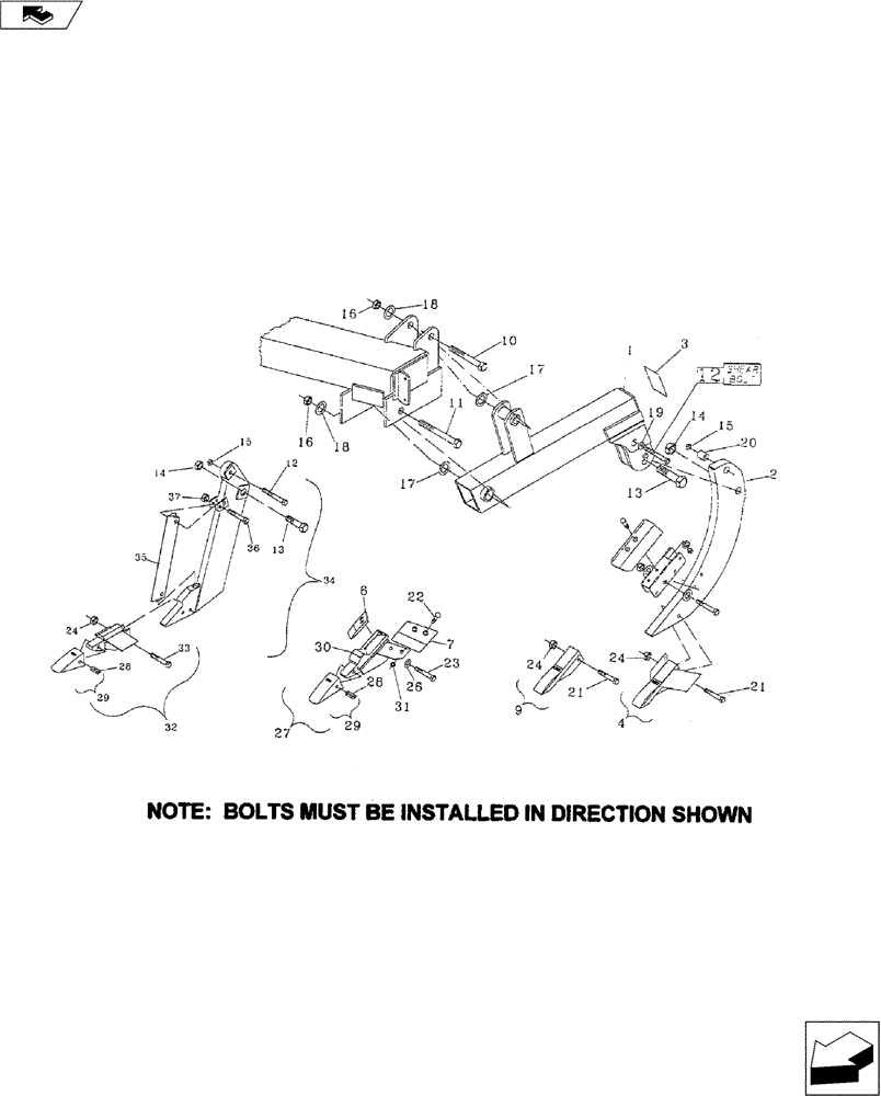 Схема запчастей Case IH 530 - (75.200.08) - SHEAR BOLT ASSEMBLY (75) - SOIL PREPARATION